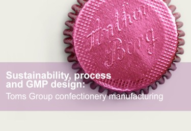 Sustainability, process and GMP design in confectionery manufacturing