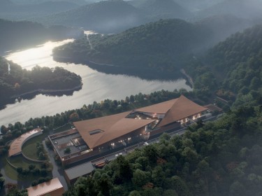 3D Aerial of Angus Dundee Distillers new Whisky Distillery in China
