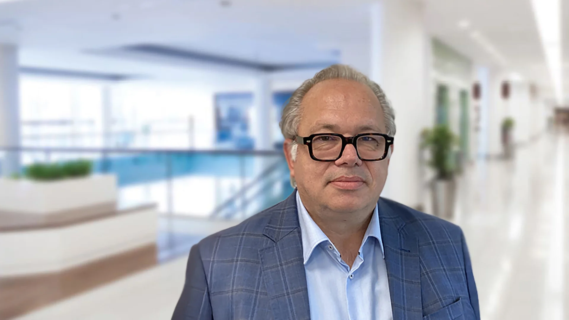 Portrait of man in office environment